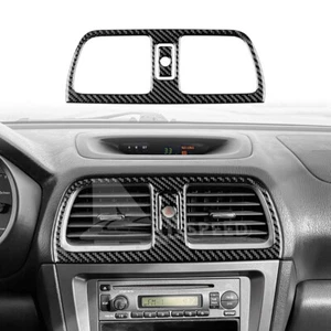 Cubierta de panel de salida de aire central de fibra de carbono NEGRA para Subaru Impreza 2005-2007 - Imagen 1 de 8