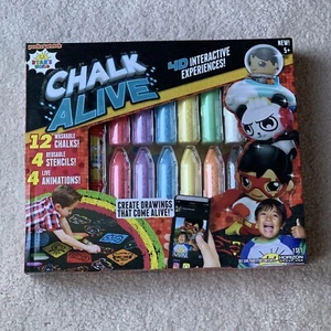 Sidewalk Chalk Art Kits ~ Chaulk Alive 4D Interactive ~ Ryan's World Side Walk - Picture 1 of 3