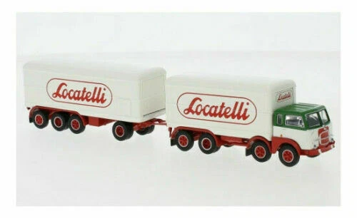 BREKINA 58438 Fiat 690 Millepiedi autocarro con rimorchio ''Locatelli'' HO 1 87
