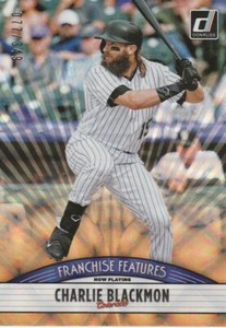 2019 DONRUSS CHARLIE BLACKMON / LEODY TAVERAS FRANCHISE FEATURES BRONZE /349 SP