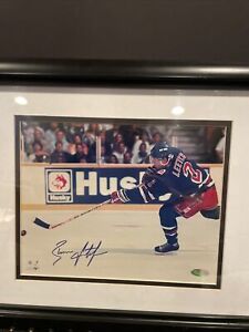 Brian Leetch autographed 8x10 photo framed Steiner