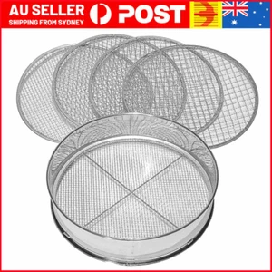 Large Stainless Steel Garden Sieve Riddle-Riddler Soil Sifter Mesh Gardening Kit - Picture 1 of 10