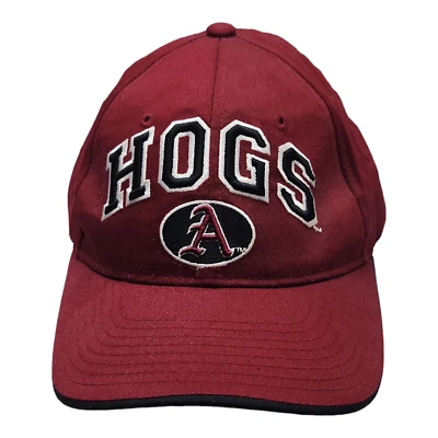 Arkansas hogs Razor Backs Mens Snap Back Ball Cap Hat Base Ball - Image 1 of 4