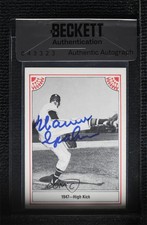 1982 ASA The Story Red Warren Spahn #2 BAS Certified BAS Encased Auto HOF