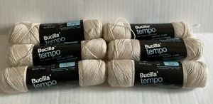 Bucilla Vintage Tempo Yarn, Lot Of 6 With Matching Lot Numbers - Picture 1 of 6
