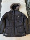Fiorucci Girl's Parka Size 16 With Faux Fur Hoody