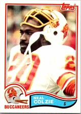 1982 Topps Football Card Nael Colzie S Tampa Bay Buccaneers sk8707