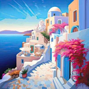 Piastrelle accento e decorazione mediterraneo raggi poteri arte Grecia OB-RPA443aAT - Foto 1 di 2