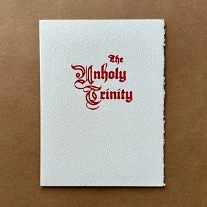 The Unholy Trinity Mini Art Print Signed Robert Williams Coop Hussar Baby Tattoo - Picture 1 of 12