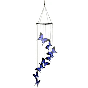 Wind Chimes Ulysses Butterfly Garden Outdoor Hanging Home Natures Melody 8 Piece - Picture 1 of 4