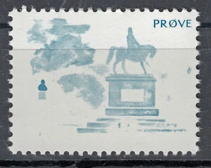 Probedruck Test Stamp Prøve Reiterstandbild Dänemark 1980 / 1985 DFF Slania - Picture 1 of 1