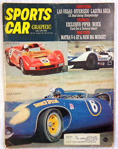 Sports Car Graphic July 1967 Lola McLaren Buick MG Le Mans Sebring Monza Spa