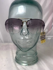 Vintage Foster Grant Purple And Gold Sunglasses Frames NOS! Rare Rockstar - Foto 1 di 4