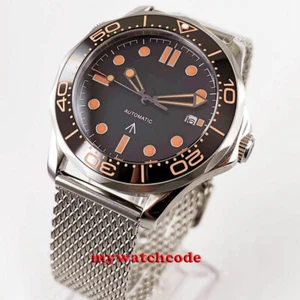 41mm Bliger Sterile Schwarz Zifferblatt Saphirglas 24 Juwelen NH35 Automatik Herrenuhr - Bild 1 von 5