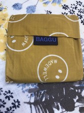 Baggu Madewell Smile Smiley Face Emoji Mustard Yellow