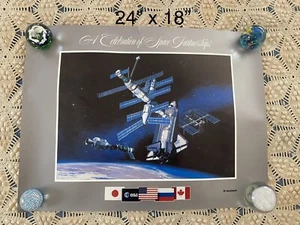 A Celebration Of Space Partnershis HTF Rockwell Poster - Picture 1 of 1