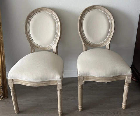 French Countryside Dining Room Chairs (2) Cover