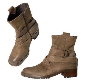 Paul Green Gray Zip Ankle Boots Women's Bootie Size 6.5 (US 9) Made In Austria - Picture 1 of 20