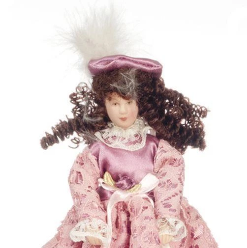 Dollhouse Miniature Doll Victorian Mom Porcelain 1 12 Scale