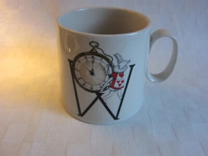 Anthropologie Florence Balducci Initial Alphabet Monogram W Mug Watch Rabbit - Picture 1 of 8