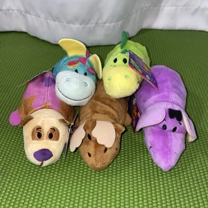 FlipaZoo kleines Plüsch 5 Stück Neu mit Etikett (2. Foto ist die Kehrseite!) - Bild 1 von 2