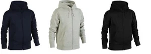 Mens PLUS BIG SIZE Plain Zip Up Hoody Hooded Sweatshirt Hoodie Zipper Top2XL-8XL - Picture 1 of 5
