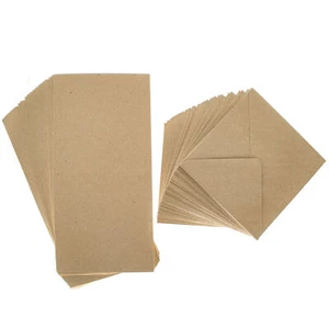 Cards Single fold - Square - Brown Kraft - Complete With Envelopes - Picture 1 of 1