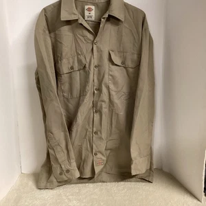 Dickies’s Arbeitshemd Khaki Langarm Gr.M Neu ohne Etikett RN#20697 - Bild 1 von 15