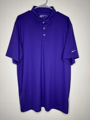 Camisa polo de golf Nike Golf Tour Performance DRI-FIT para hombre XL púrpura manga corta Foto 1 de 4