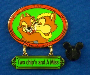 Chip and Clarice Two Chips and a Miss Sweet Kiss Series Disney Pin # 5495 - Picture 1 of 3
