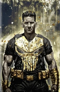 FAME JON BERNTHAL CASTIGADOR 1 RUDY AO B ORO VIRGEN EXCLUSIVO VARIANTE NYCC CASI NUEVO '25 - Imagen 1 de 1