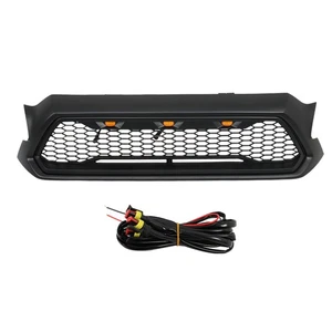 Labwork Front Grille Matte Black For Toyota Tacoma 2012-2014 2015 W/ LED Lights - Picture 1 of 22