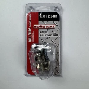 Weather Guard 921-4PK - (4) Ball Stud & Nuts - KNAACK - Works w/ Gas Springs - Picture 1 of 6