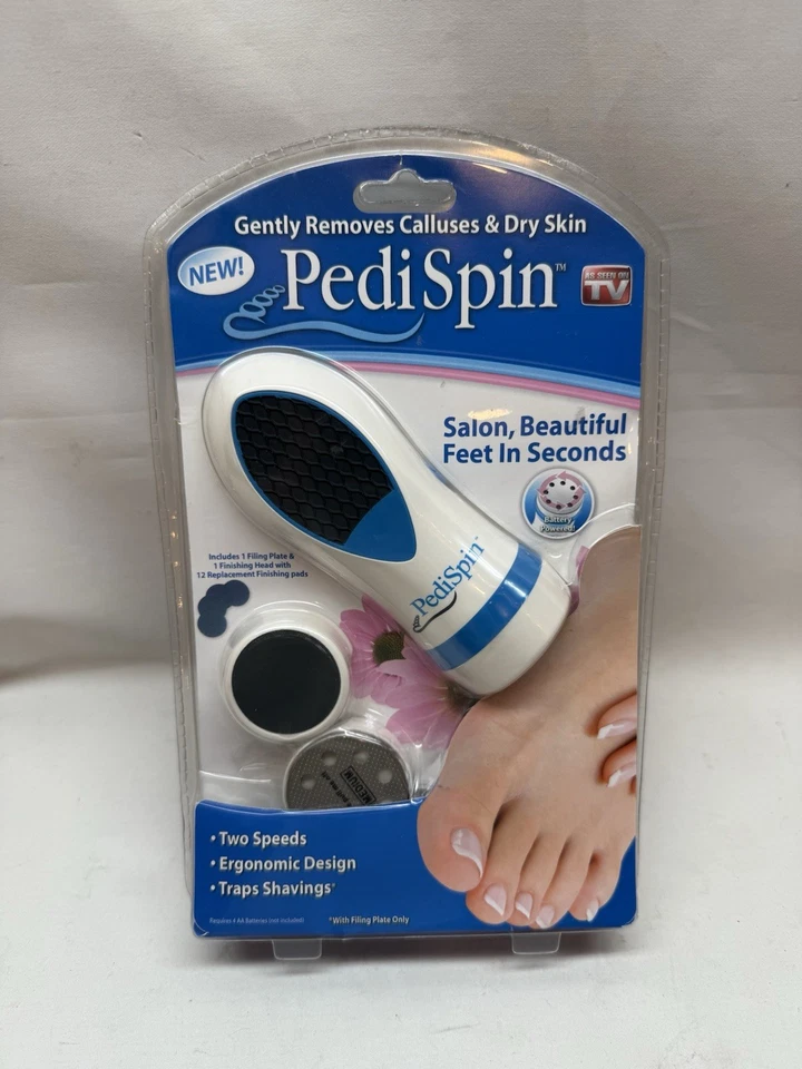 Pedi Spin Removedor de Callos y Piel Seca Trampas Virutas Dos Velocidades NUEVO Como Se Ve en TV Foto 1 de 3