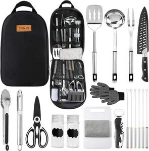 Camping Cookware Storage Bag - Cooking Utensils Set 0, Black - Picture 1 of 12