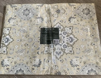 (4) New RALPH LAUREN Placemats Chambers Medallions Designer Cotton Matt 14”x19” - Image 1 of 4