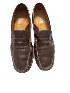Cole Haan NikeAir Dark Brown Leather Loafer Slip On Casual Shoe Mens 11M - Picture 1 of 13