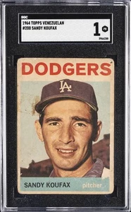 1964 TOPPS VENEZUELAN #200 SANDY KOUFAX SGC 1 - Picture 1 of 2