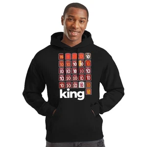 TOTTI FELPA HOODIE STADIO KING BLACK TIFOSO UOMO ULTRAS REGALO - Picture 1 of 6