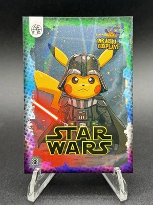Star Wars Darth Vader Pikachu #88 Card Holo - Halloween Pikachu Cosplay Pokemon - Image 1 of 3