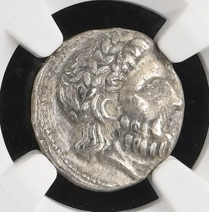 SELEUKID Seleukos I Nicat & Antiochus I NGC antike Silbermünze griechische Drachme 632 - Bild 1 von 6