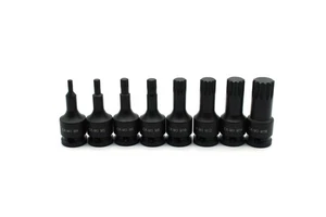 TMAX 8 pz Set di punte per bussola spline M4-M16 2" 50 mm lunghe punte per bussola a percussione attacco 3/8" - Foto 1 di 3