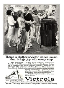 Pubblicità Stampa Vintage 1922 Victrola: Ritmo In Victor Musica Danza - Foto 1 di 1