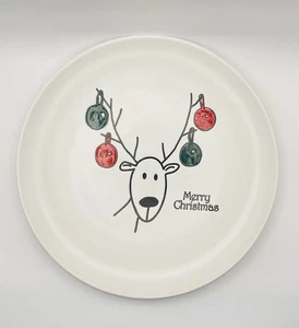 Rudy Reindeer Merry Christmas Plate 10.25IN by Bia Cordon Bleu - Picture 1 of 5