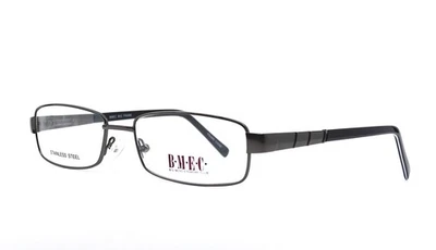 NUEVO B.M.E.C.  MARCO DE GAFAS RECTANGULARES BIG FRANK GUNMETAL RX 58-20-150 Foto 1 de 4