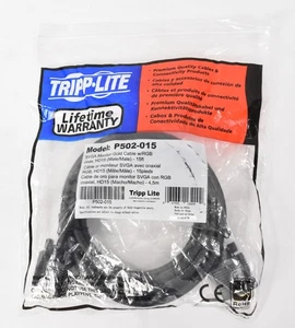 Cable dorado para monitor LCD SVGA Tripp Lite 15 pies P502-015 - Imagen 1 de 4
