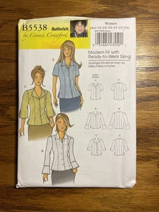 Butterick B5536 Sz XXL~6X Blouse Top Modern Fit Adjustable UNCUT  FF  OOP - Picture 1 of 2