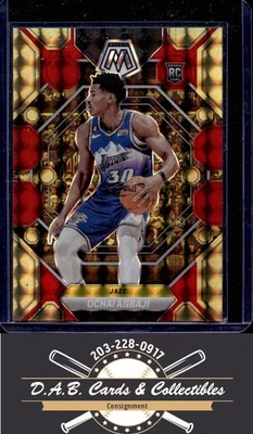 2022-23 Panini Mosaic #208 Ochai Agbaji Choice Red Yellow Rookie #/88 Jazz E01 - Image 1 of 2