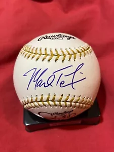 MARK TEIXEIRA AUTOGRAPHED SIGNED GOLD GLOVE BASEBALL NEW YORK YANKEES COA - Picture 1 of 3