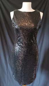 Sequin Mini Dress By True Decadence Size 12 - Picture 1 of 4